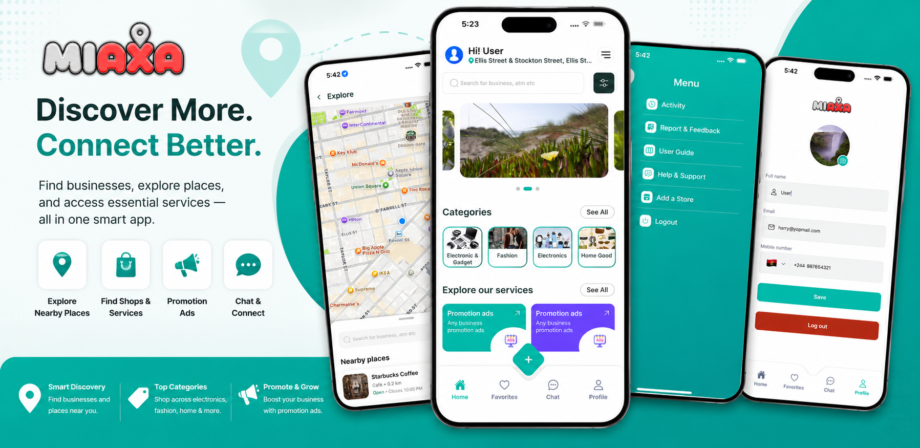 MIAXA - Nearby Stores & Local Deals